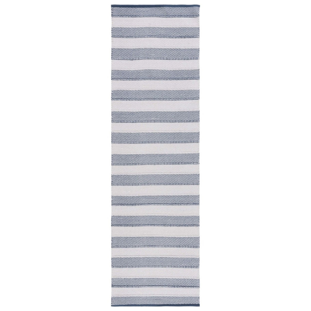Safavieh STK803F Striped Kilim Grey / Blue Image 1