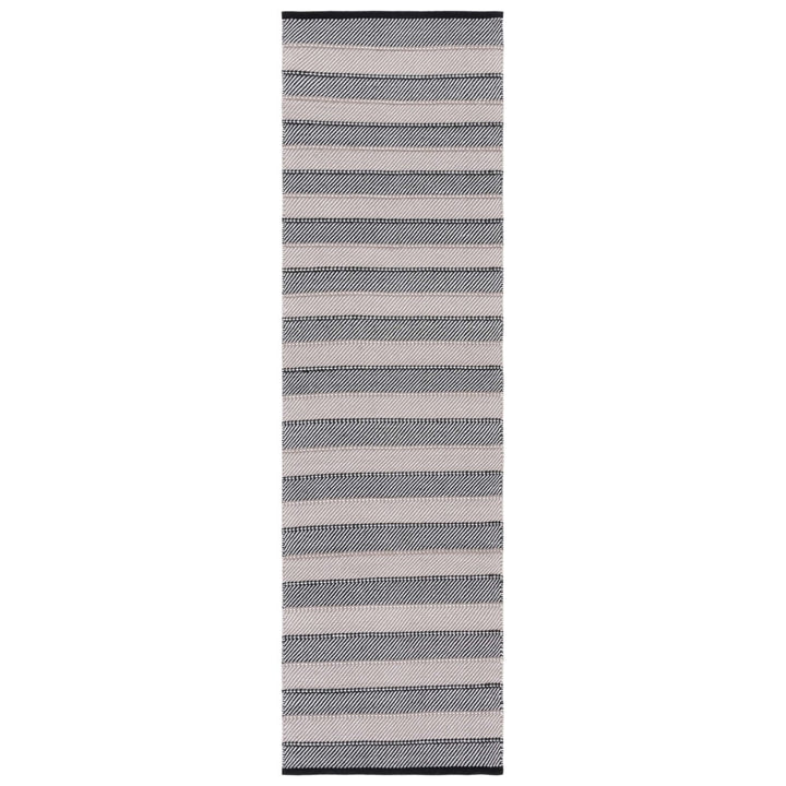 Safavieh STK803Z Striped Kilim Ivory / Black Image 1