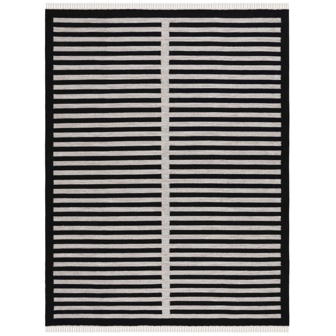 Safavieh STK806B Striped Kilim Beige / Black Image 1