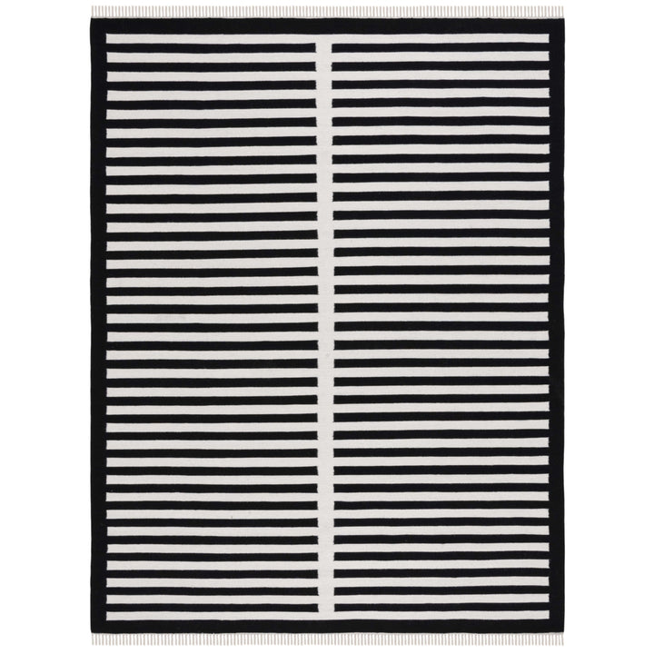 Safavieh STK806Z Striped Kilim Ivory / Black Image 3