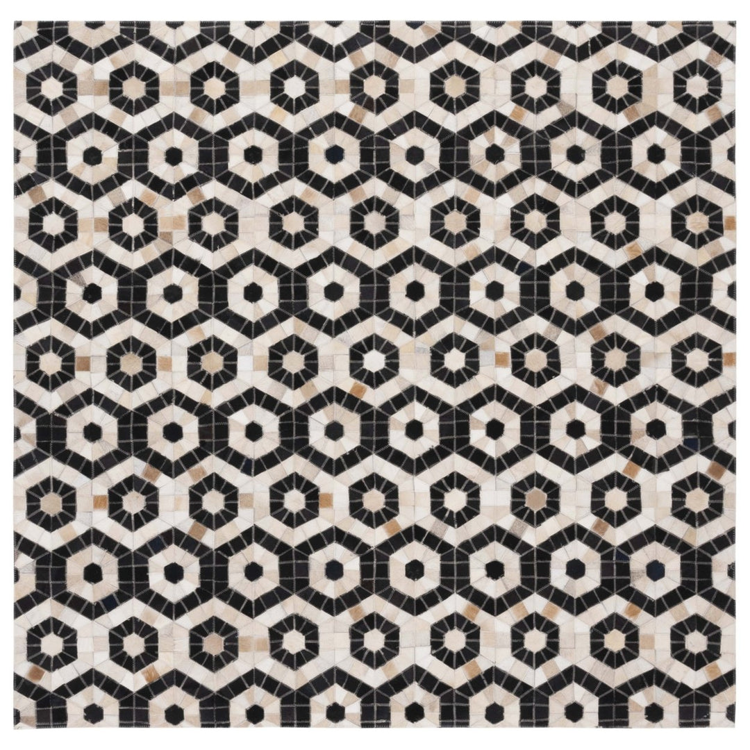 Safavieh STL234Z Studio Leather Black / Beige Image 1