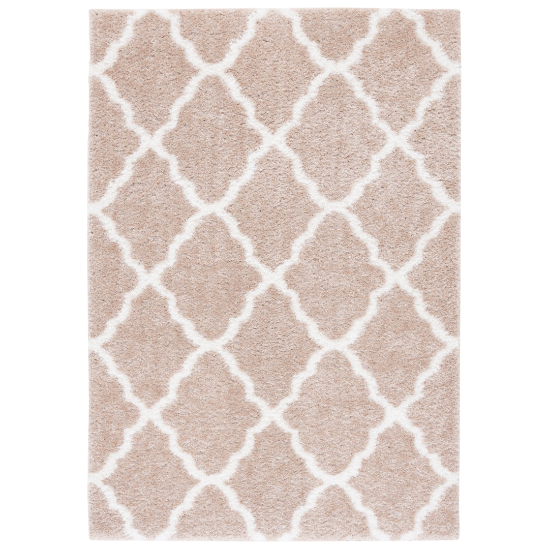 Safavieh THO675B Tahoe Shag Beige / White Image 2