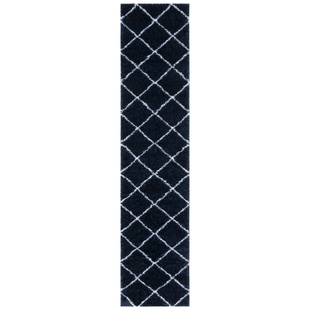 Safavieh THO676N Tahoe Shag Navy / White Image 9