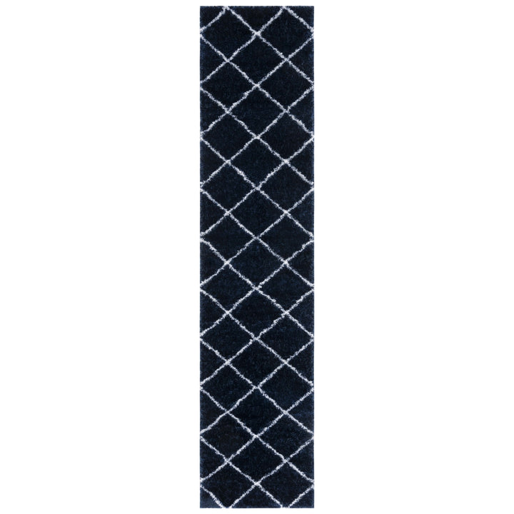 Safavieh THO676N Tahoe Shag Navy / White Image 9