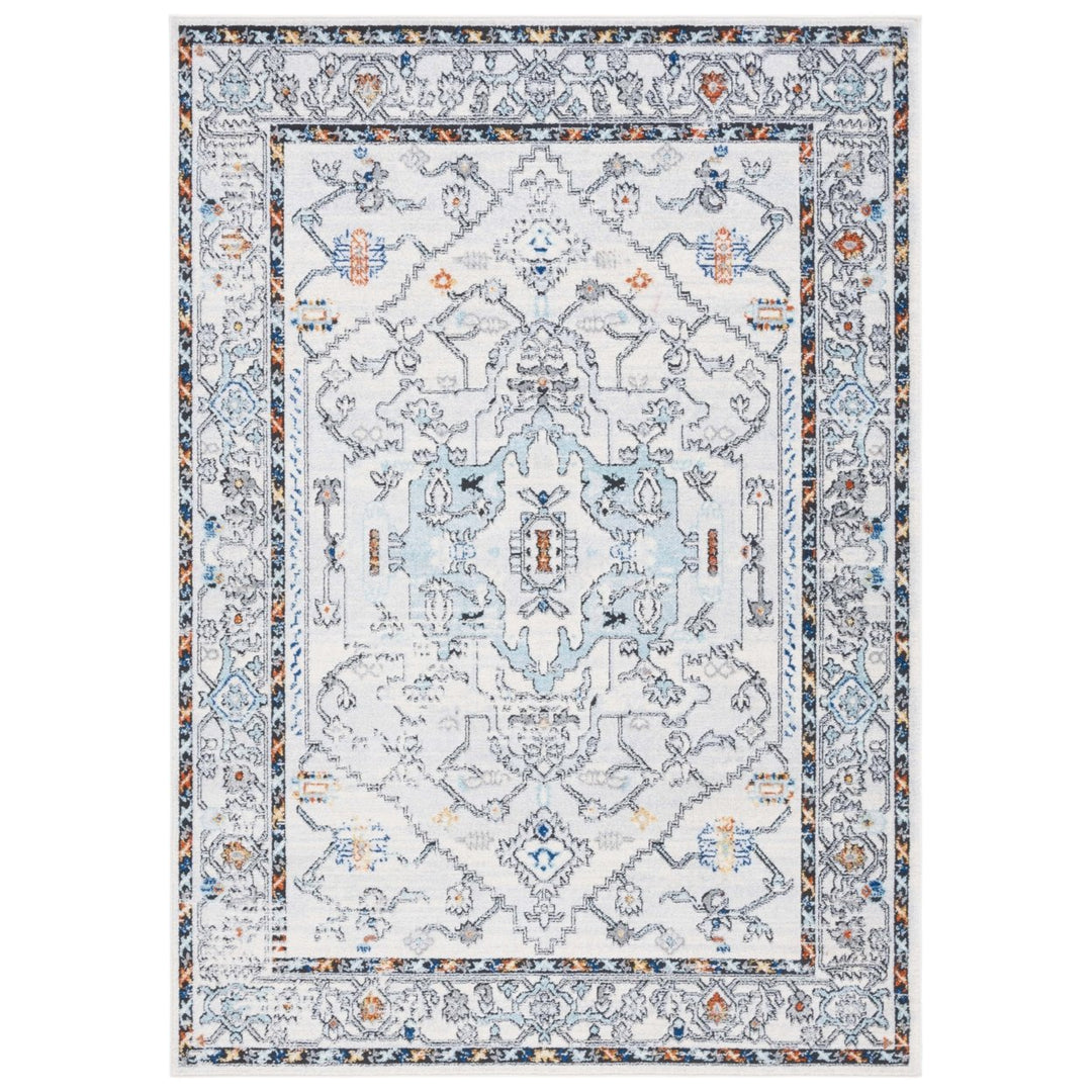 Safavieh TUL661A Tulum Ivory Grey / Blue Rust Image 1