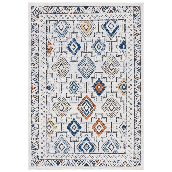 Safavieh TUL662A Tulum Ivory Grey / Blue Rust Image 1