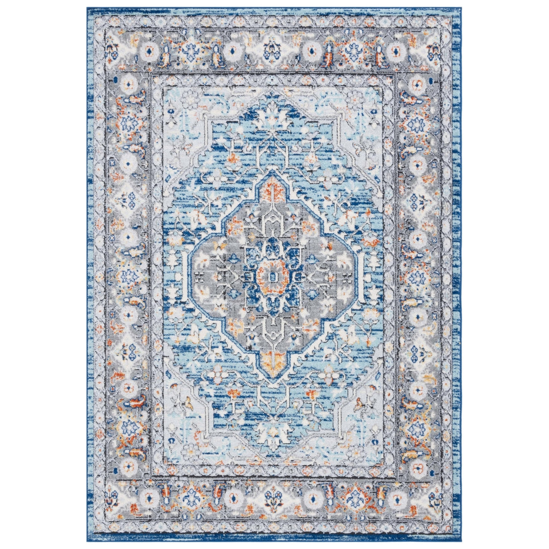 Safavieh TUL668M Tulum Blue Grey / Rust Image 2