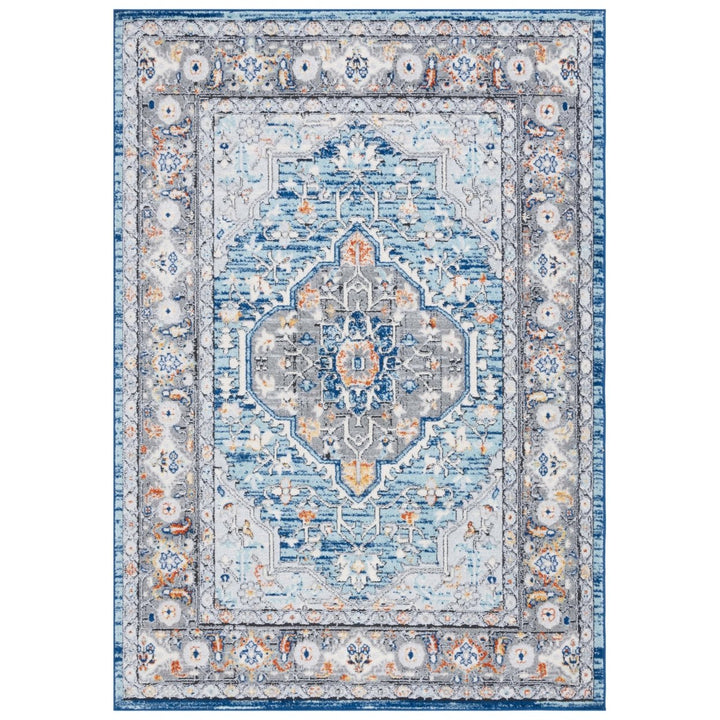 Safavieh TUL668M Tulum Blue Grey / Rust Image 1