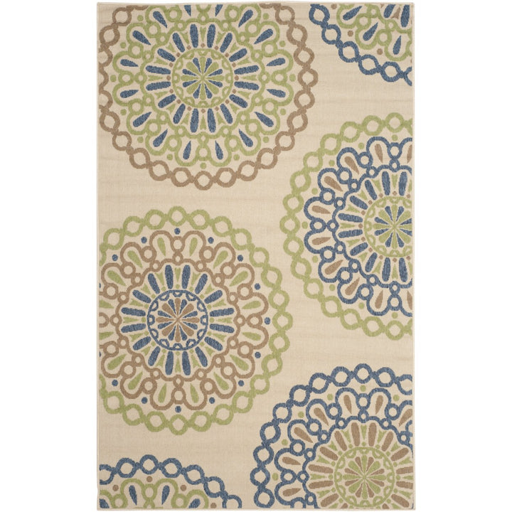 Safavieh VERB092D Veranda Cream / Blue Image 1