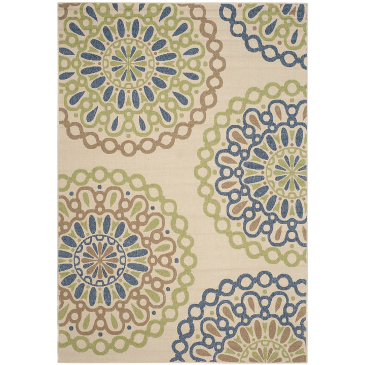 Safavieh VERB092D Veranda Cream / Blue Image 1