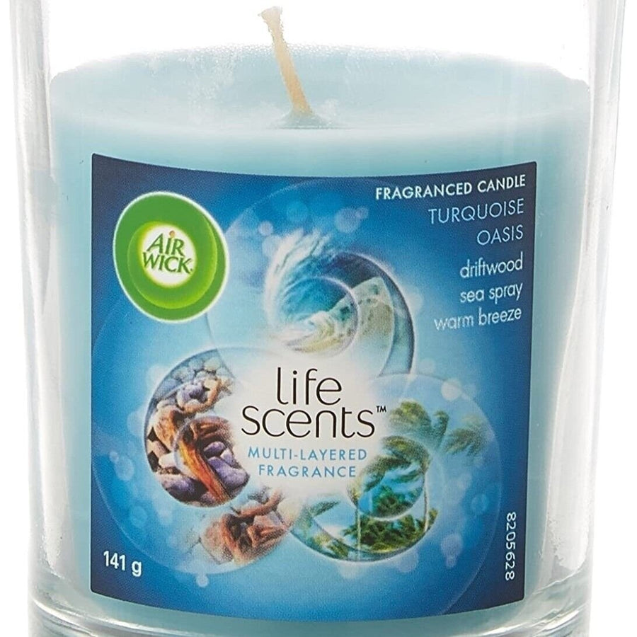 AIRWICK Candle Good To Be Home TURQUOISE OASIS 5oz Image 1