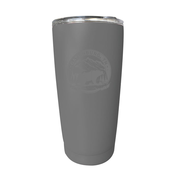 Gatlinburg Tennessee Laser Etched Souvenir 16 oz Stainless Steel Insulated Tumbler Image 1