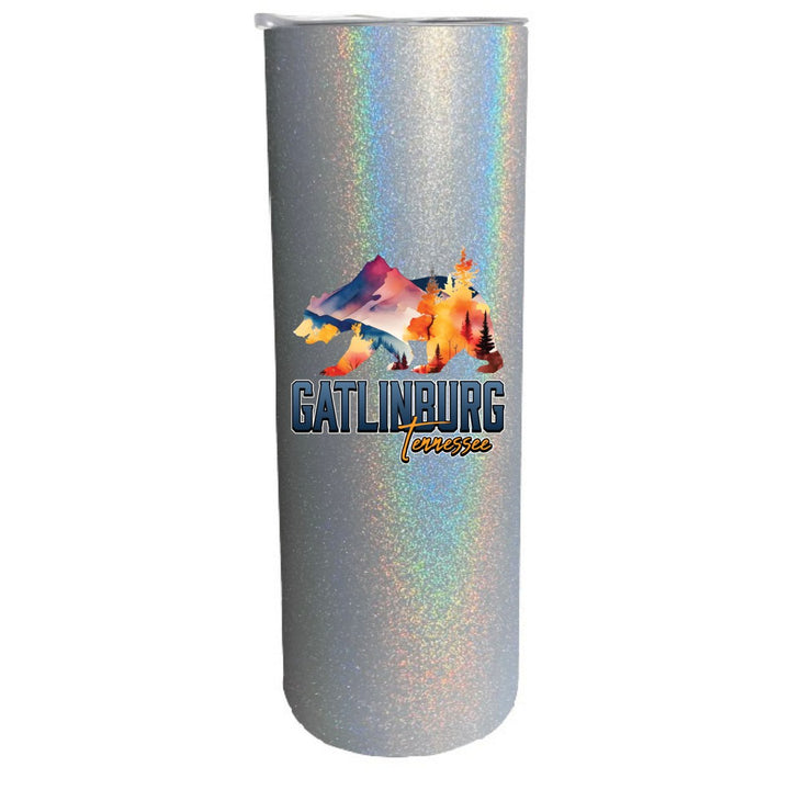 Gatlinburg Tennessee Souvenir 20 oz Insulated Stainless Steel Skinny Tumbler Image 1