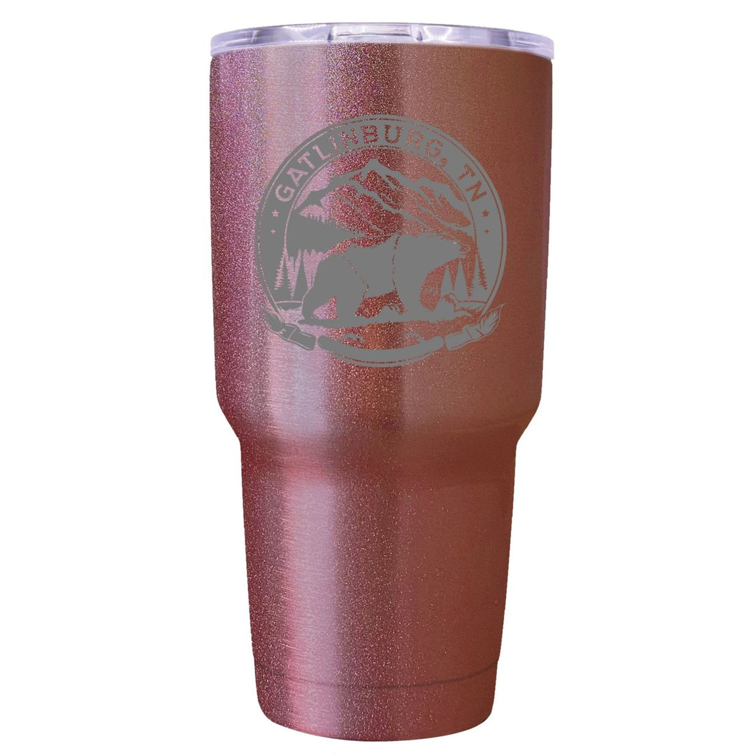 Gatlinburg Tennessee Laser Etched Souvenir 24 oz Insulated Stainless Steel Tumbler Image 1