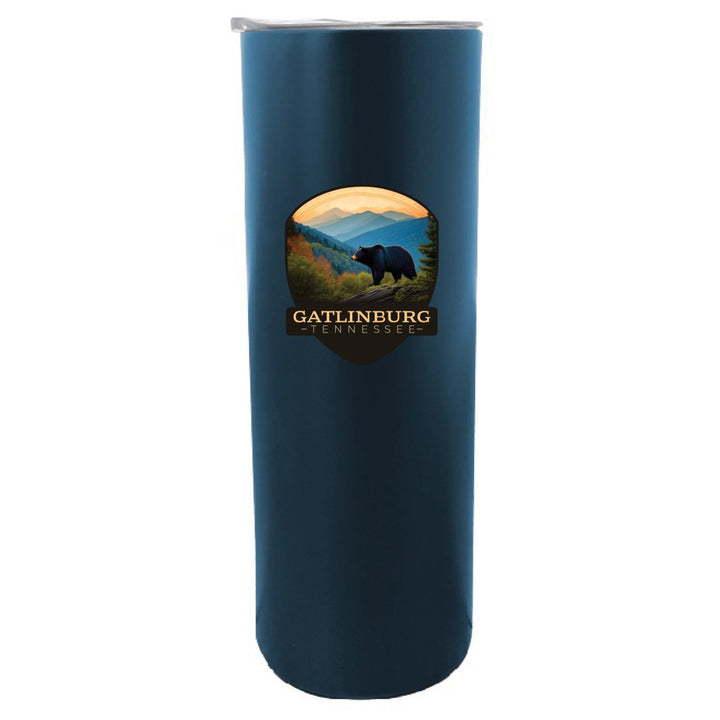 Gatlinburg Tennessee Souvenir 20 oz Insulated Stainless Steel Skinny Tumbler Image 1