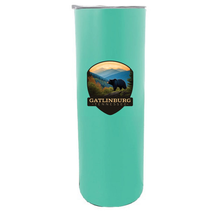 Gatlinburg Tennessee Souvenir 20 oz Insulated Stainless Steel Skinny Tumbler Image 1