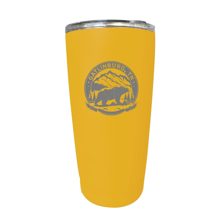 Gatlinburg Tennessee Laser Etched Souvenir 16 oz Stainless Steel Insulated Tumbler Image 1