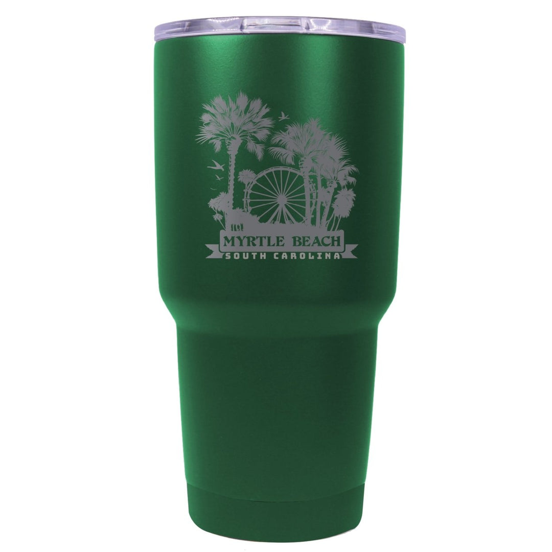 Myrtle Beach South Carolina Laser Etched Souvenir 24 oz Insulated Stainless Steel Tumbler Image 1