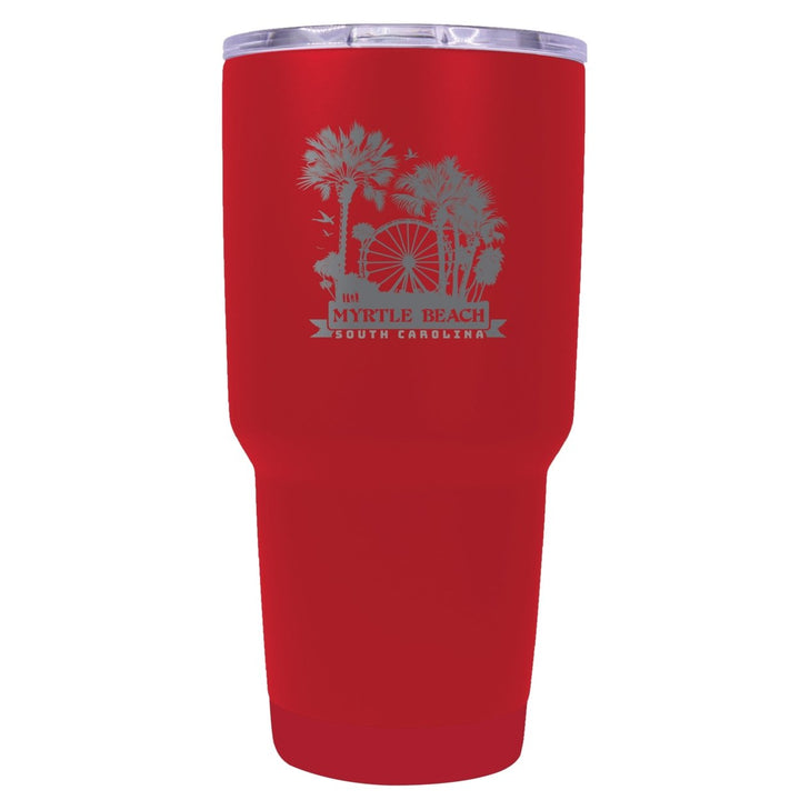 Myrtle Beach South Carolina Laser Etched Souvenir 24 oz Insulated Stainless Steel Tumbler Image 1