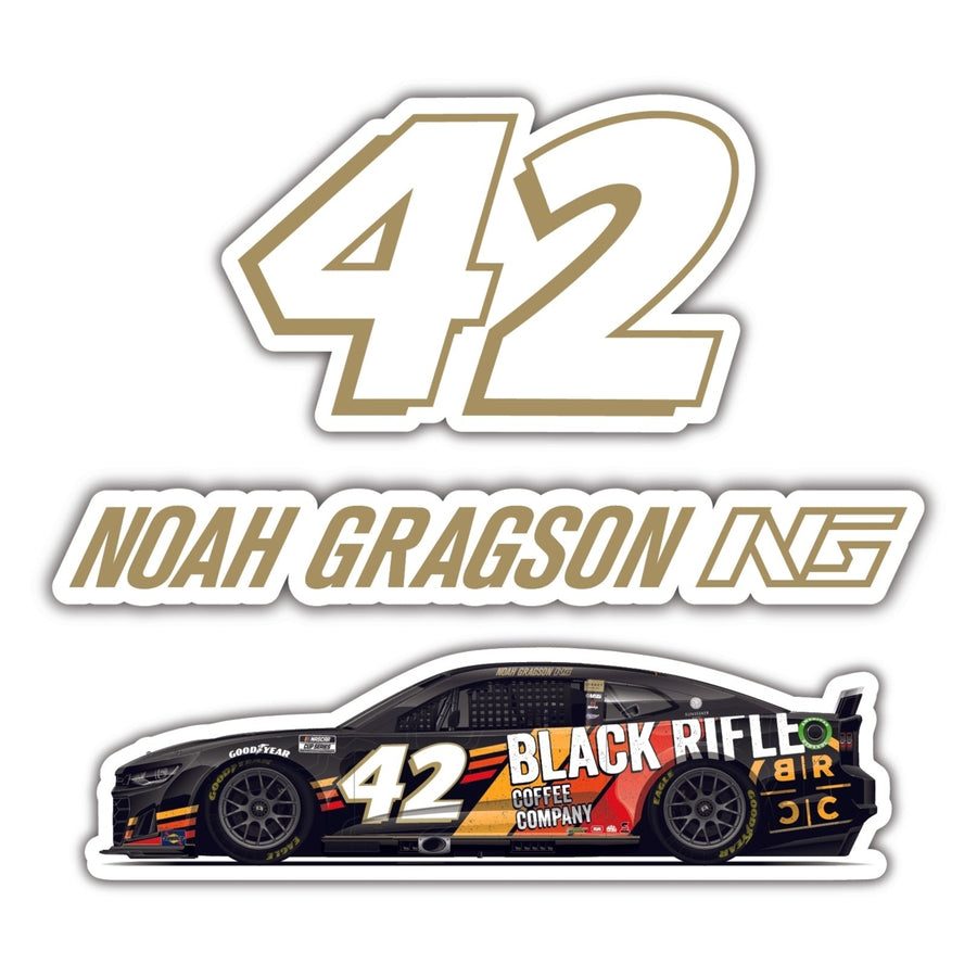 42 Noah Gragson BRCC 3 Pack Laser Cut Decal Image 1