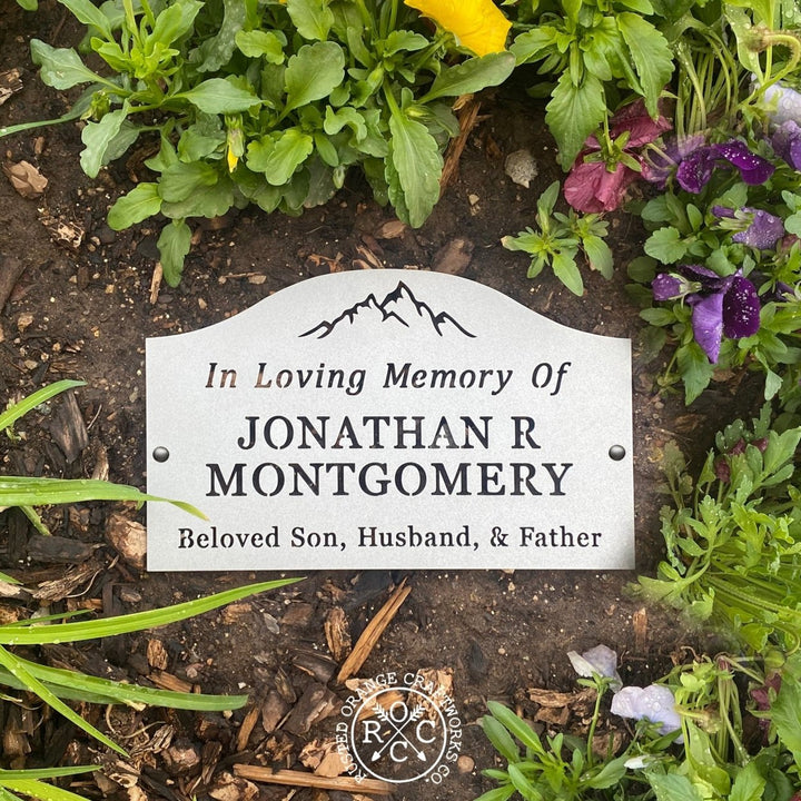 Classic Memorial Plaque - Graveyard Decoration Plaque for Cemetery Image 12