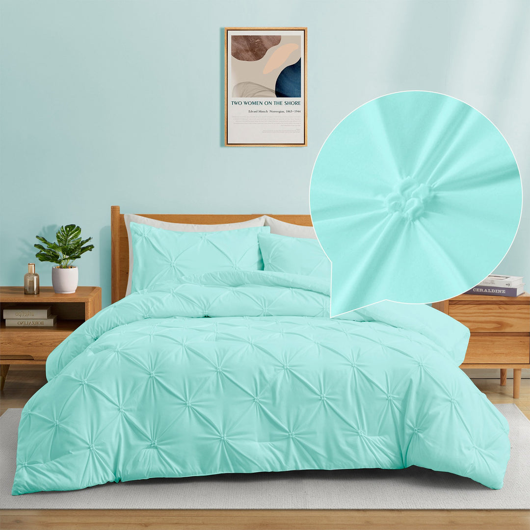 Pinch Pleat All Seasons Down Alternative Comforter Set Image 6