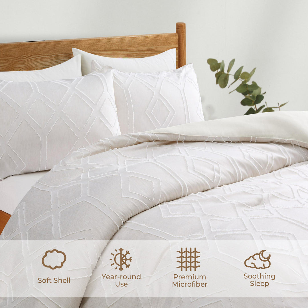 Soft Plush All Seasons Down Alternative Comforter Set with Shams Image 7