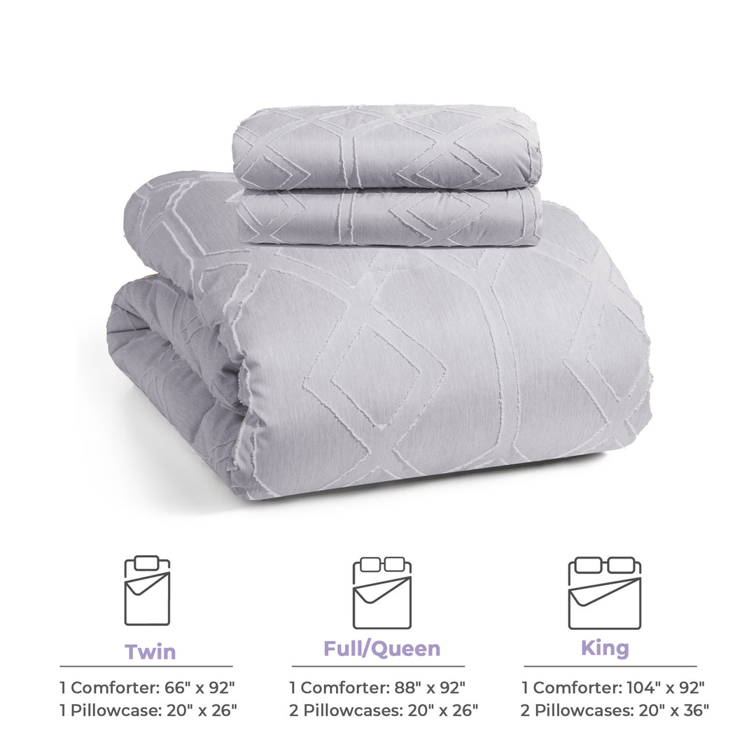 Soft Plush All Seasons Down Alternative Comforter Set with Shams Image 12