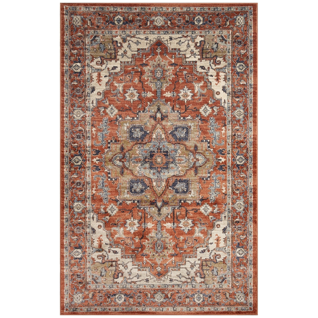 Liora Manne Ariana Heriz Indoor Area Rug Terracotta 100% Polypropylene 5x7 Image 2