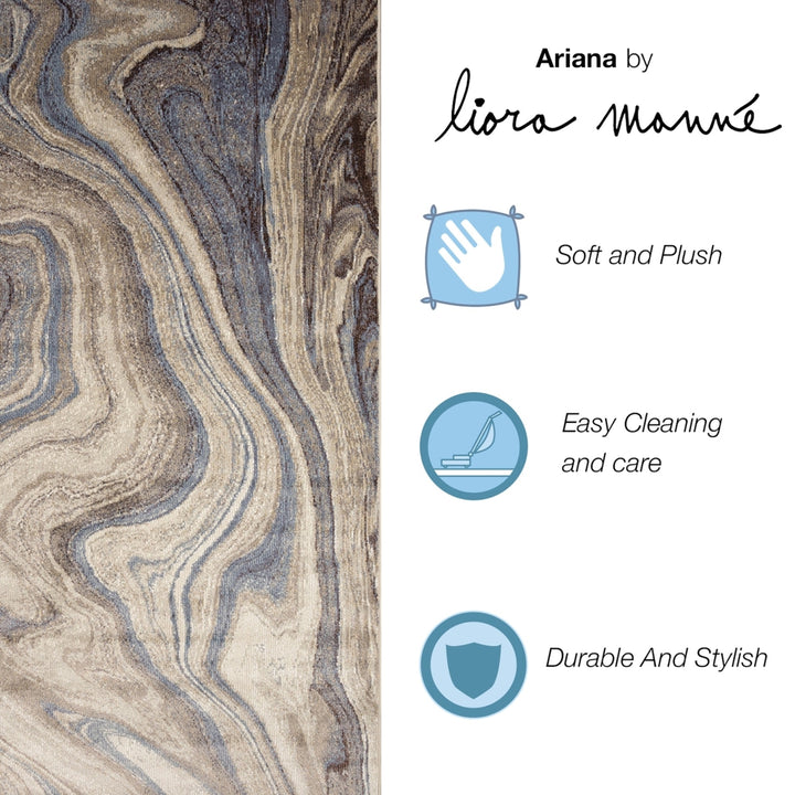 Liora Manne Ariana Marble Indoor Area Rug Cool Image 3