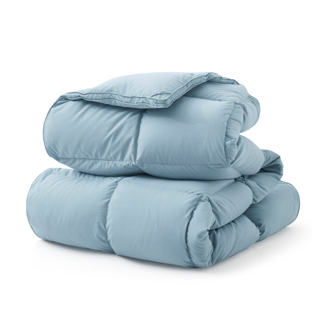 Goose Down Feather Fiber Comforter, All-Season Duvet Insert with Corner Tabs Image 6