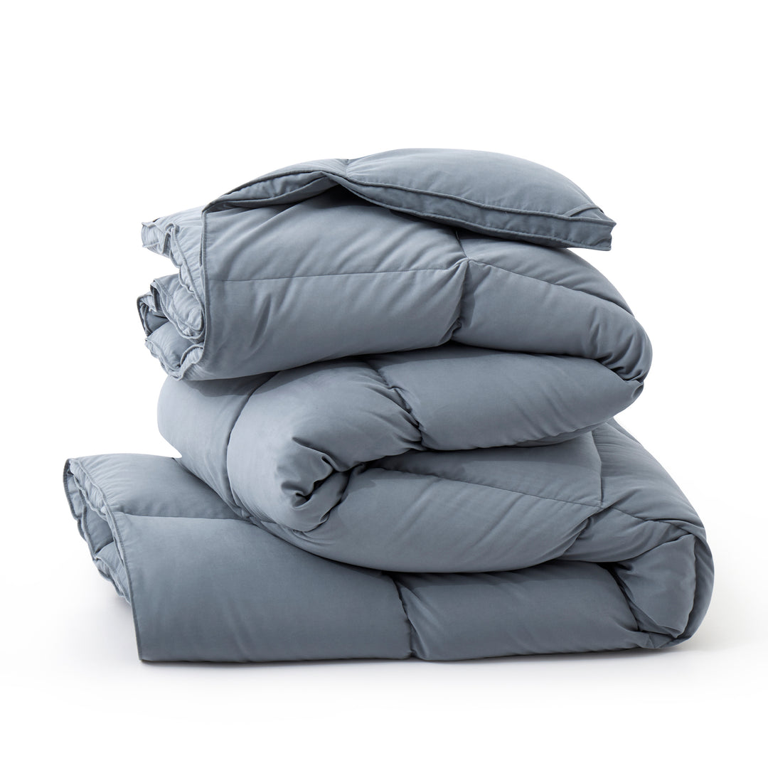 All-Season Goose Down Comforter Duvet Insert, Goose Down and Feather Fiber Fill Image 7