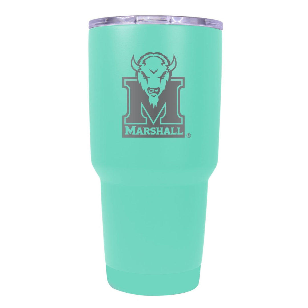 Marshall Thundering Herd 24 oz Insulated Tumbler Etched - Choose Your Color Image 1