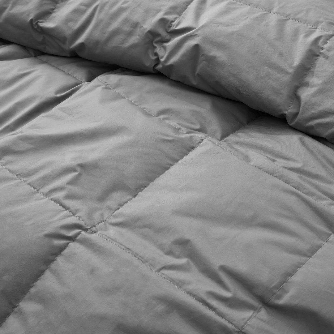 Goose Feathers Fiber Down Comforter Organic Cotton, Medium Warm All Seasons Duvet Insert Image 6