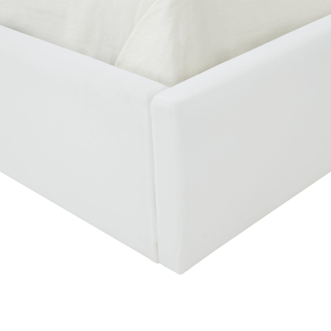 SAFAVIEH COUTURE ROSITA LOW PROFILE TUFTED BED Ivory Image 5