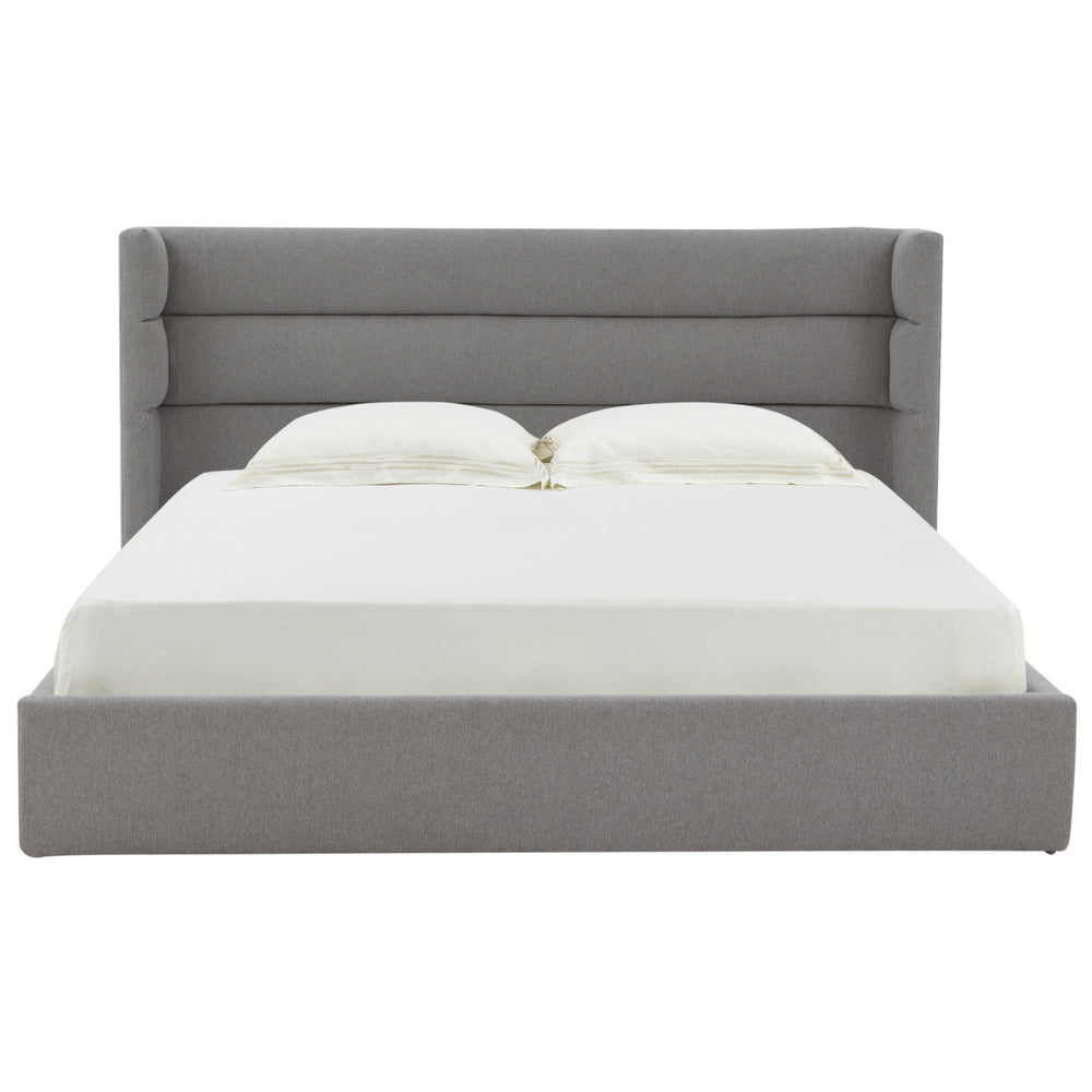 SAFAVIEH COUTURE OLIVIANNA LOW PROFILE BED Light Grey Image 2