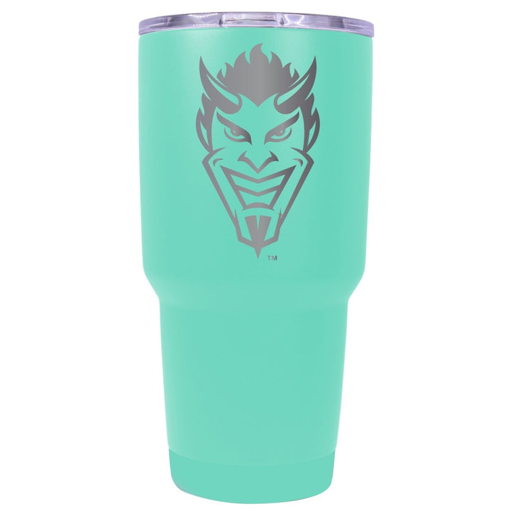 Northwestern State Demons 24 oz Laser Engraved Stainless Steel Insulated Tumbler - Choose Your Color. Image 1