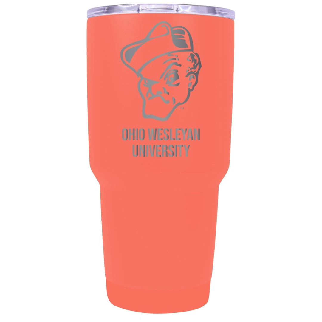 Ohio Wesleyan University 24 oz Laser Engraved Stainless Steel Insulated Tumbler - Choose Your Color. Image 1