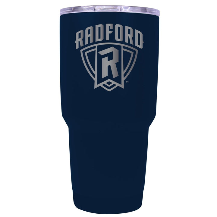 Radford University Highlanders 24 oz Laser Engraved Stainless Steel Insulated Tumbler - Choose Your Color. Image 1