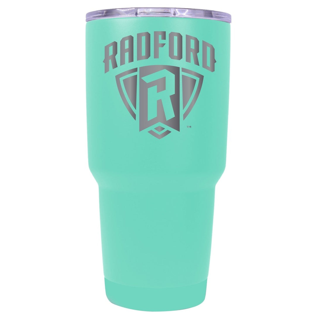 Radford University Highlanders 24 oz Laser Engraved Stainless Steel Insulated Tumbler - Choose Your Color. Image 1