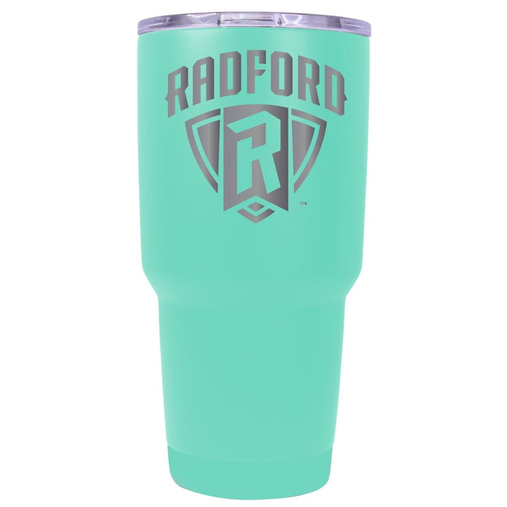 Radford University Highlanders 24 oz Laser Engraved Stainless Steel Insulated Tumbler - Choose Your Color. Image 1