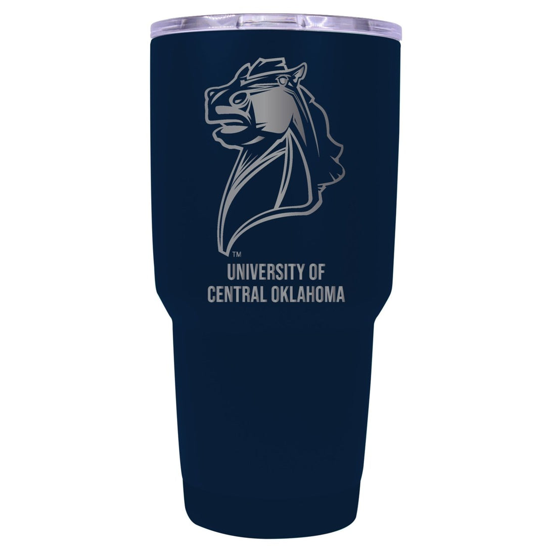 University of Central Oklahoma Bronchos Premium Laser Engraved Tumbler - 24oz Stainless Steel Insulated Mug Choose Your Image 1