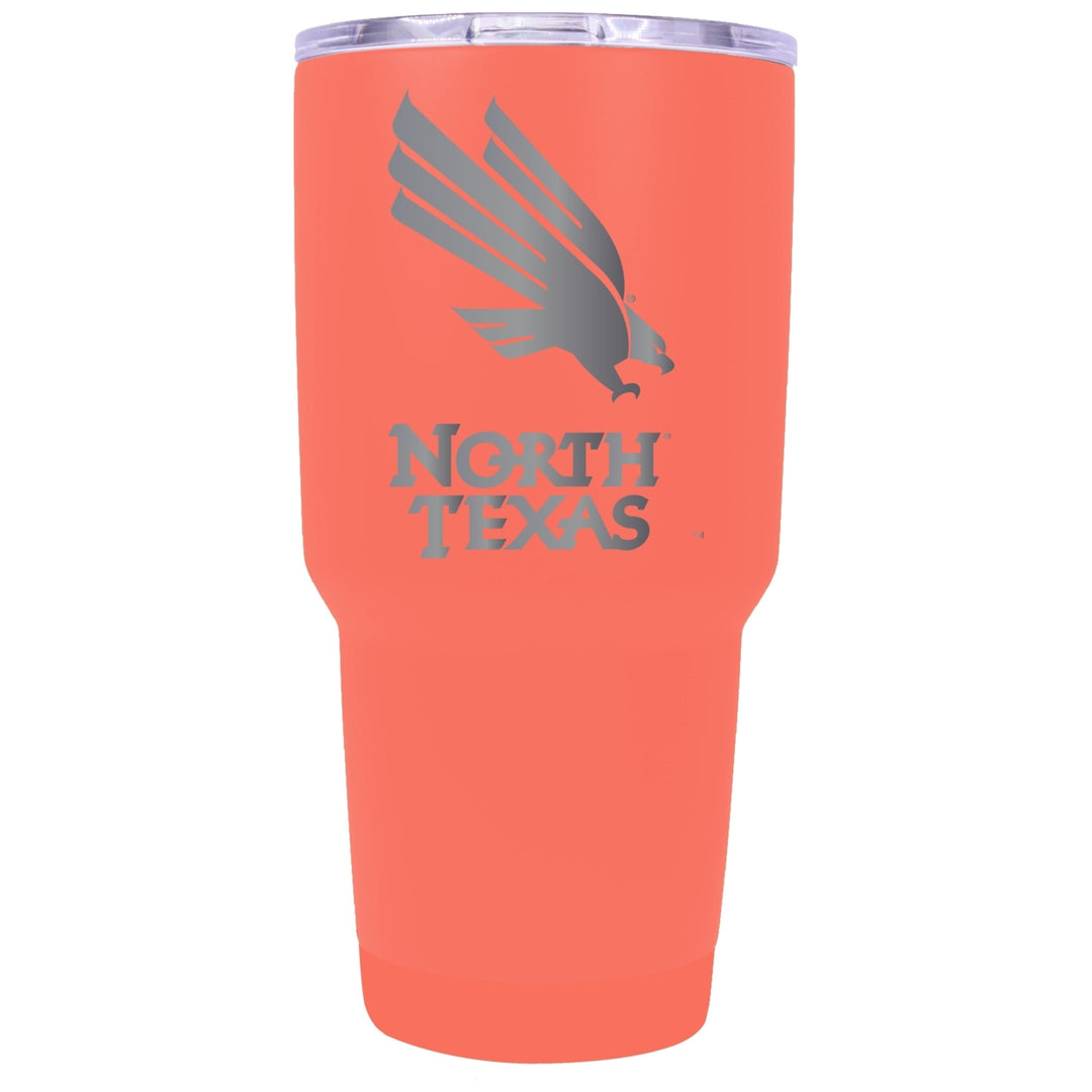 North Texas 24 oz Laser Engraved Stainless Steel Insulated Tumbler - Choose Your Color. Image 1