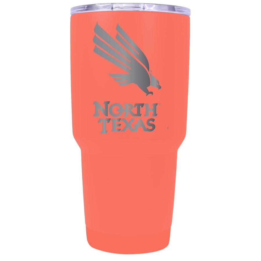 North Texas 24 oz Laser Engraved Stainless Steel Insulated Tumbler - Choose Your Color. Image 1