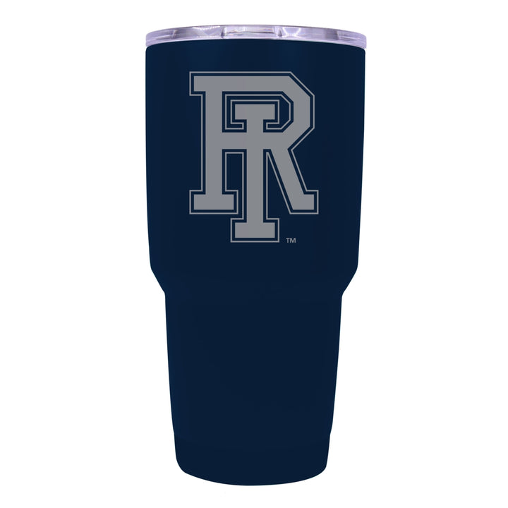 Rhode Island University 24 oz Laser Engraved Stainless Steel Insulated Tumbler - Choose Your Color. Image 2