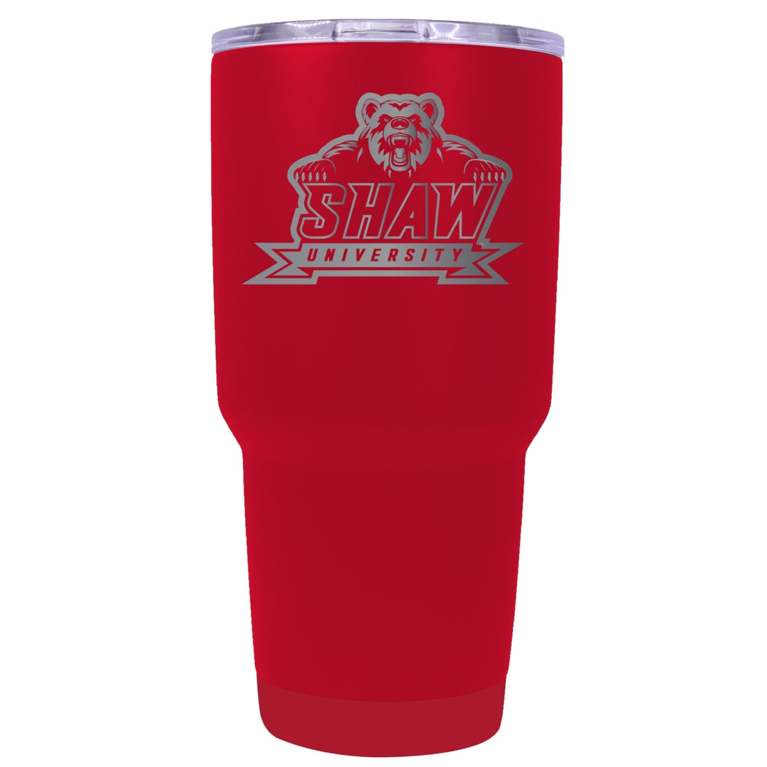 Shaw University Bears 24 oz Laser Engraved Stainless Steel Insulated Tumbler - Choose Your Color. Image 3