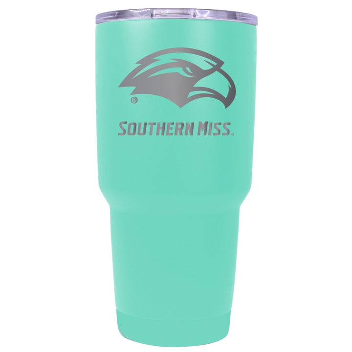 Southern Mississippi Golden Eagles 24 oz Laser Engraved Stainless Steel Insulated Tumbler - Choose Your Color. Image 1