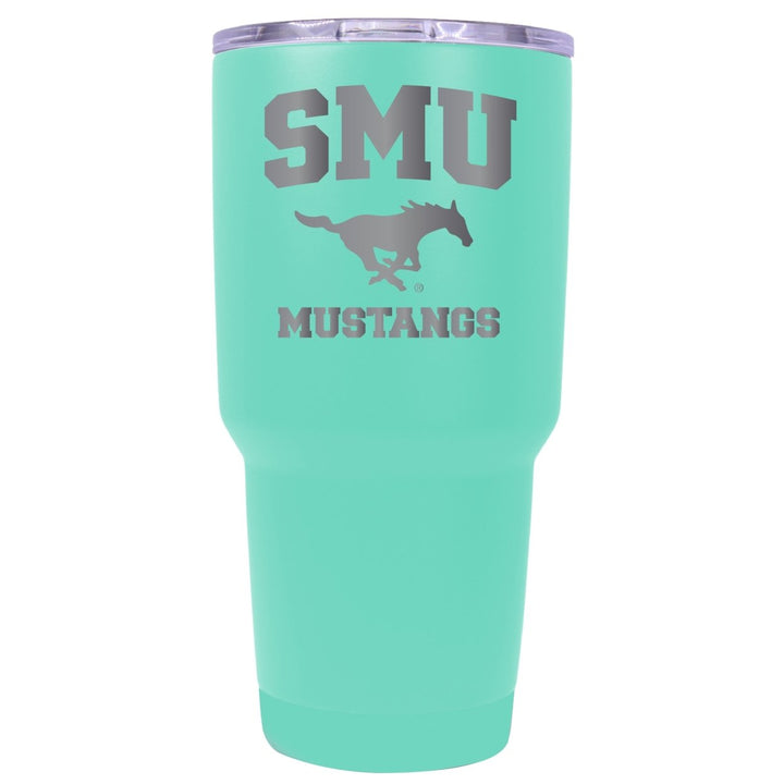 Southern Methodist University 24 oz Laser Engraved Stainless Steel Insulated Tumbler - Choose Your Color. Image 1