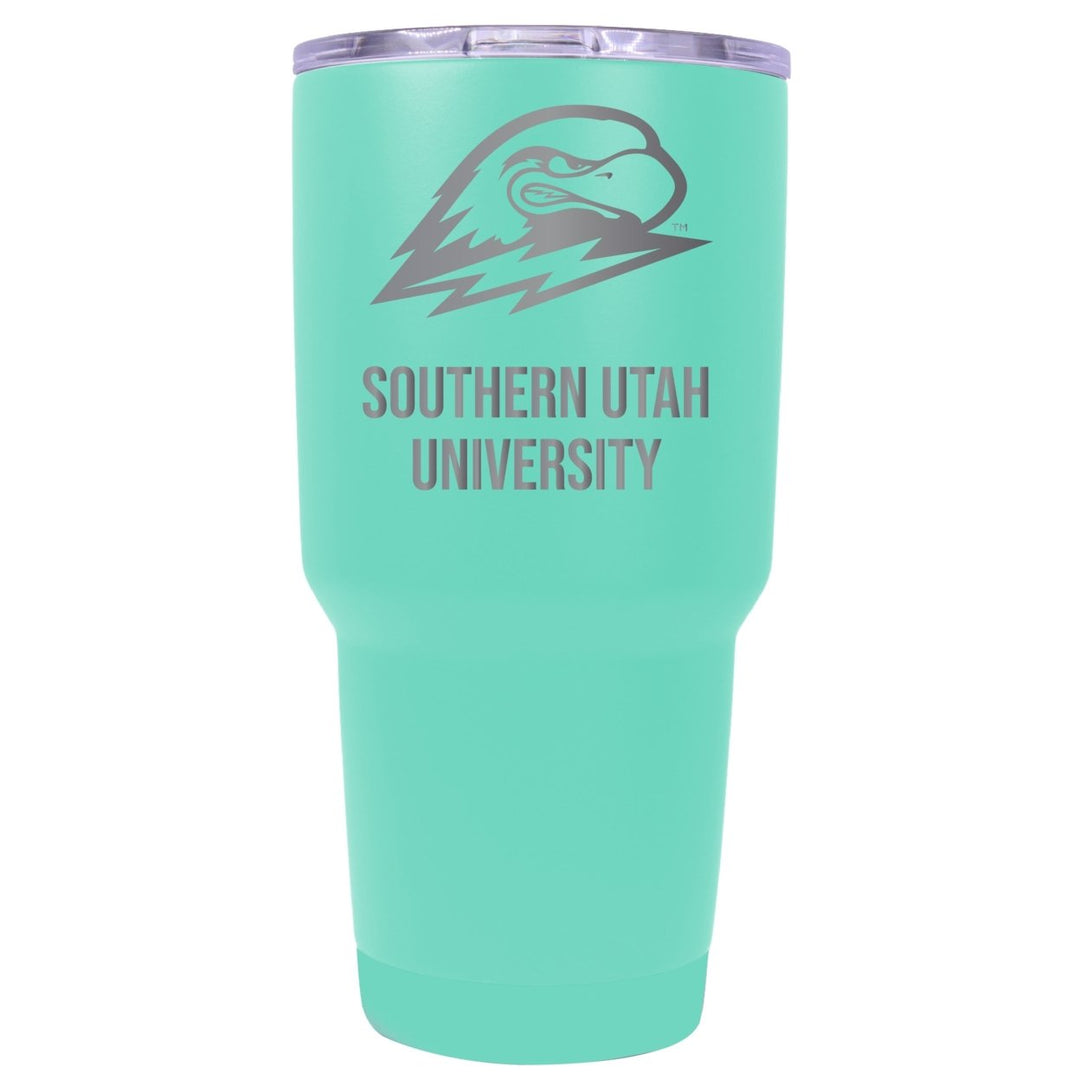 Southern Utah University 24 oz Laser Engraved Stainless Steel Insulated Tumbler - Choose Your Color. Image 1