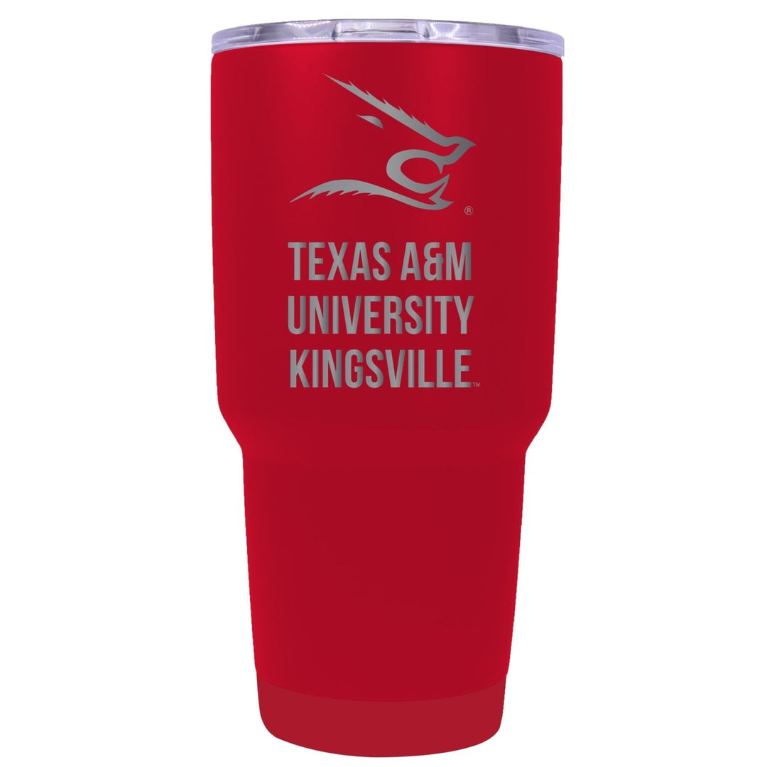 Texas AandM Kingsville Javelinas Premium Laser Engraved Tumbler - 24oz Stainless Steel Insulated Mug Choose Your Color. Image 3